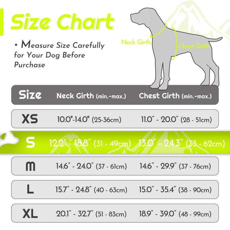 Eagloo Dog Harness Small Sized Dog, No Pull Service Vest with Reflective Strips and Control Handle, Adjustable and Comfortable for Walking, No Choke Pet Harness with 2 Metal Rings, Green, S - Image 2